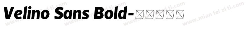 Velino Sans Bold字体转换